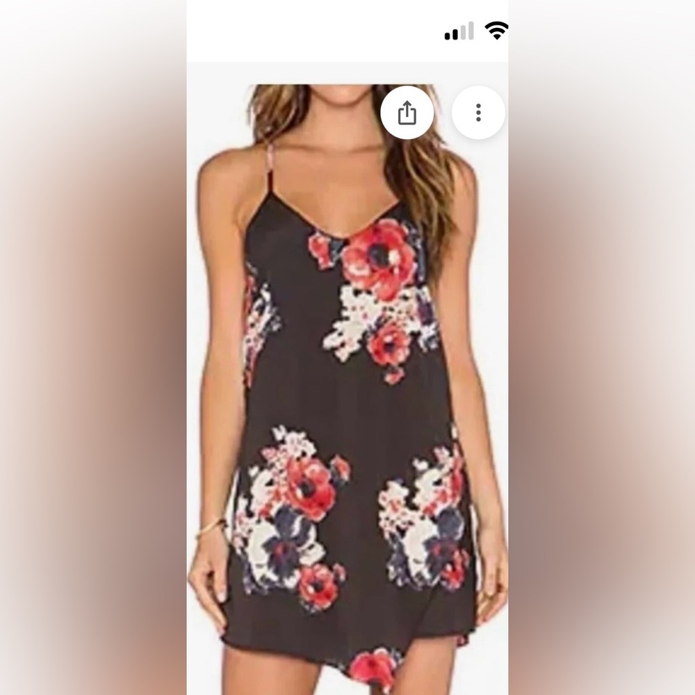 Intimately Free People Cascades Printed Chiffon Slip Dress